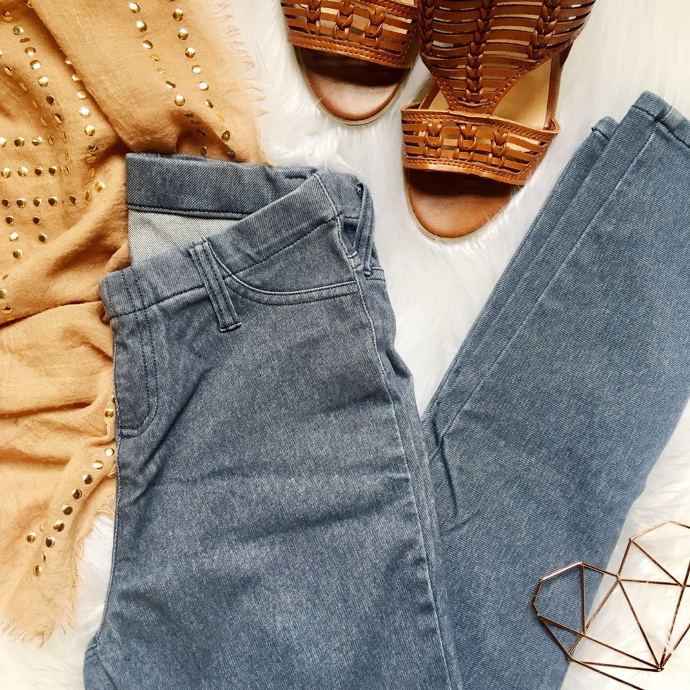 Dark Blue Faded Glory Stretch Skinny Jegging